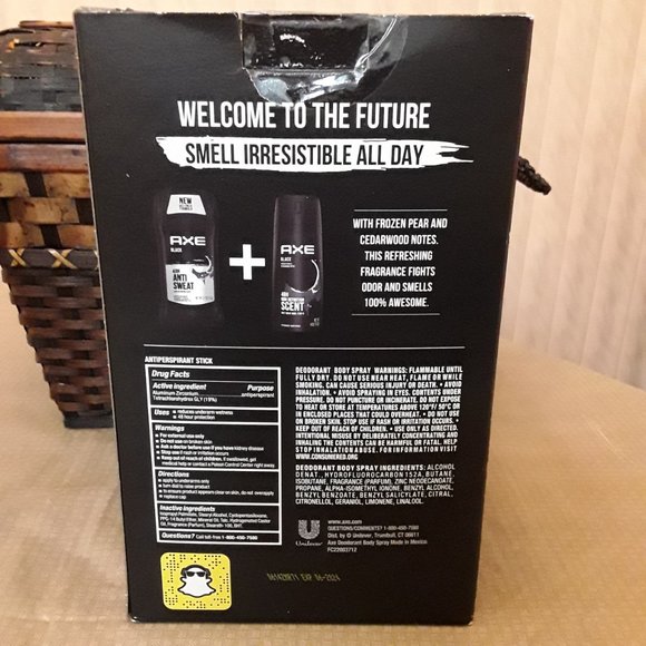 AXE BLACK 3 Piece Grooming Gift Set. AXE PHOENIX Crushed Mi - Picture 2 of 4